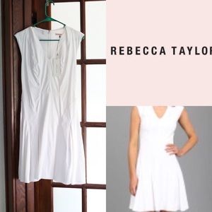 Rebecca Taylor White Flippy Dress